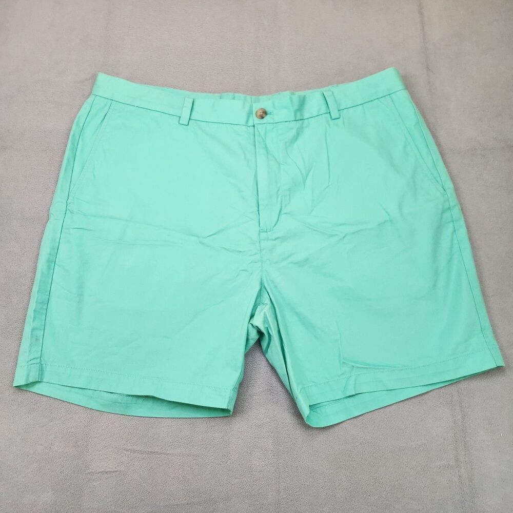Vineyard Vines‎ Breaker Shorts Men's 40 Mint Green Chino Preppy 7" Cotton Flat